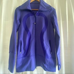 Lululemon Purple Workout Zip Jacket size Med like New w/o tags